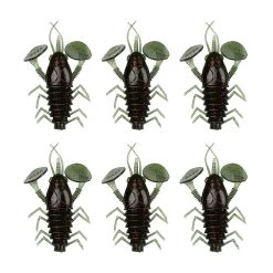 Bass Dynasty 3" Dyna Double Paddle Tail Plastic Crawfish