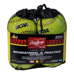 Rawlings 11" NCAA Fastpitch Softballs 4-Pack