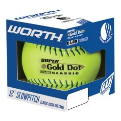 Worth 12" USSSA Gold Dot Slow Pitch Ball