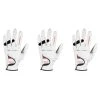 Tour Max Men's Cabretta Golf Gloves - 3-Pack