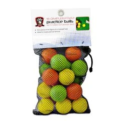 JEF World Of Golf 18 Dimpled Foam Practice Golf Balls