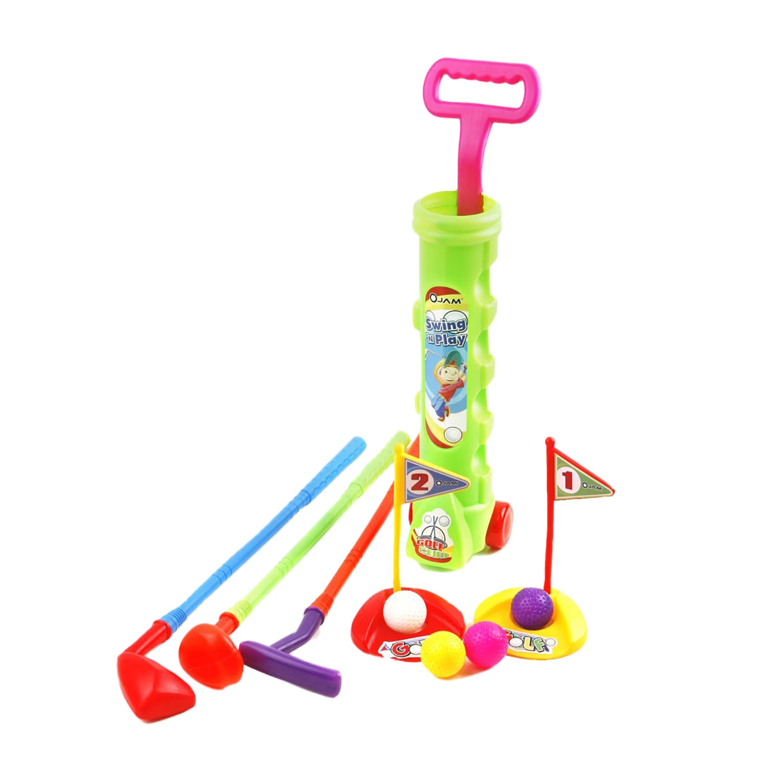 Ojam Swing N Play 12-Piece Kids' Toy Golf Set 2 Ojam Swing N Play 12-Piece Kids' Toy Golf Set - Image 2